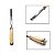 Formão Cabo Madeira 3/8” Corpo Aço Carbono Profissional - Imagem 1