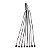 Abraçadeira Nylon 2,5X200mm C/100 Pcs Fios Cabos - Imagem 2