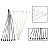 Abraçadeira Nylon 2,5X200mm C/100 Pcs Fios Cabos - Imagem 1