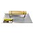 Desempenadeira Dentada Aço Cabo Madeira Alvenaria 120x240mm - Imagem 3