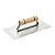 Desempenadeira Lisa Aço Cabo Madeira Alvenaria 230mm X110mm - Imagem 4