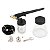 Kit Caneta Aerógrafo 6Pç 15-50PSI Encaixe 1/4Pols Pneumático - Imagem 2