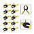 Kit 10 Grampos Sargento Multiuso P/ Marceneiro 6 Pol. 150mm - Imagem 1