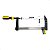 Kit 2 Grampos P/ Carpinteiro Tipo F Sargento 200x80mm 8 Pol - Imagem 2