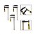 Kit 3 Grampos P/ Carpinteiro Tipo F Sargento 300x80mm 12 Pol - Imagem 1