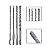 Jogo 4 Brocas de Widea/Videa Sds Plus 6,8,10,12X260mm - Imagem 1