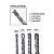 Jogo 4 Brocas de Widea/Videa Sds Plus 6,8,10,12X260mm - Imagem 2