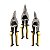 Kit 3 Tesouras de Corte Aviação 10” Reto Esquerda e Direita - Imagem 2