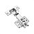 Kit 10 Dobradiças Bumper Flat Reta 95º Anti-impacto 35mm - Imagem 3