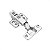 Kit 8 Dobradiças Bumper Flat Reta 95º Anti-impacto 35mm - Imagem 2