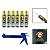 Kit 6 Cola Adesiva Selante PU40 Uso Geral Branco c/Aplicador - Imagem 1