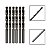 Kit 6 Brocas Paralelas De Aço Rápido HSS 5,0mm - Imagem 1
