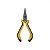 Kit 3 Alicates Universal Bico Meia Cana Corte Diagonal - Imagem 3