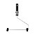 Suporte Garfo Cabo Pintura Pintar Rolo 23cm - Imagem 2