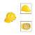 Capacete Segurança Aba Frontal Carneira Amarelo - Imagem 1