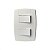 Interruptor Simples 2 Teclas 10A 250V 4x2 Branco - Imagem 2