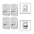 Kit 4 Conjuntos Interruptores Paralelo 10A 250V - Imagem 2