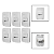 Kit 6 Conjuntos Interruptores Paralelo 10A 250V - Imagem 1