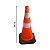 Cone Sinalização Branco Laranja 50cm - Imagem 2