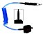 Leash Strep Stand Up Paddle Sup Rotor Injetado Espiral 8 MM. 10' Azul Cristal - Imagem 1