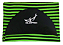 Capa Atoalhada Camisinha Prancha Surf Funboard 7'0 Verde e Preto - Imagem 1
