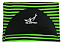 Capa Atoalhada Camisinha Prancha Surf Long Longboard 10' Verde e Preto - Imagem 1