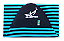 Capa Atoalhada Camisinha Prancha Surf 5'11" Azul Claro e Preto - Imagem 1