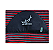 Capa Atoalhada Camisinha Prancha Surf Funboard 7'8" Vermelho, Cinza e Preto - Imagem 1