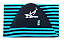 Capa Atoalhada Camisinha Prancha Surf 6'0 Azul Claro e Preto - Imagem 1