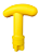 Terminal Pegador Handle Para Remo Sup Amarelo - Imagem 2