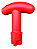 Terminal Pegador Handle Para Remo Sup Vermelho - Imagem 2