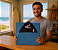 CAMISINHA ATOALHADA SKIMBOARD GUEPRO AZUL WAVE - Imagem 2
