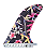 Quilhão 9,5 Longboard Sup Stand Up Central Single Fin Mod.30 - Imagem 1