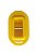 Copinho Oval De Leash Strep Inox Long Board Stand Up Surf Amarelo - Imagem 1