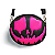 Bolsa Abóbora Halloween Alma Monster Neon Rosa - Imagem 1