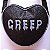 Bolsa Coração Creep Cinza - Imagem 2