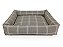 Cama Cachorro Xadrez Bege - Imagem 1