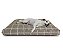 Futon Cachorro Grande Xadrez Bege - Imagem 1