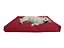Almofada Futon para Cachorro Impermeável Acquablock Vermelho Bordô - Imagem 1