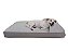 Cama Divã Cachorro Grande Pelúcia Bubble e Acquablock® Cinza Grafite - Imagem 1