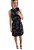 Vestido Feminino Floral Preto Amarração - Imagem 3