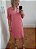 Vestido Feminino Chemise Rosa com Bolsos - Imagem 1