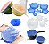 Kit Tampas Panela Silicone Pote Forma Elásticas Universal 6u - Imagem 1