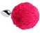 Plug Anal em Aço Pompom de Coelho - Tamanho M - 8 x 3,4 cm - Pink - Imagem 1
