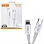 CABO USB 1M TURBO TIPO-C PARA LIGHTNING BRANCO 30W GOLD PRO - Imagem 2