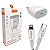 KIT CARREGADOR TURBO 30W A`GOLD CABO TIPO C IPHONE (CA31-2) - Imagem 1