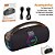 CAIXA DE SOM BOOMBOX A'GOLD 80W BLUETOOTH RGB TWS IPX6 - Imagem 6