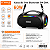 CAIXA DE SOM 60W BLUETOOTH TWS A GOLD IPX6 RGB COM ALÇA - Imagem 2