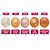 BOX ILUMINADOR STICK SHINE STONE RUBY ROSE 36 UNID. - Imagem 5