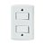 INTERRUPTOR 2 SEÇÃO SIMPLES = BRANCO LUX2 - TRAMONTINA - Imagem 1